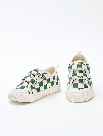 Zapatillas de lona con estampado de damas