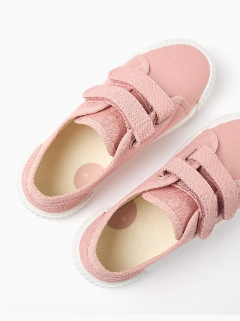 Zapatillas de lona con suela antideslizante Rosa claro - Kiabi