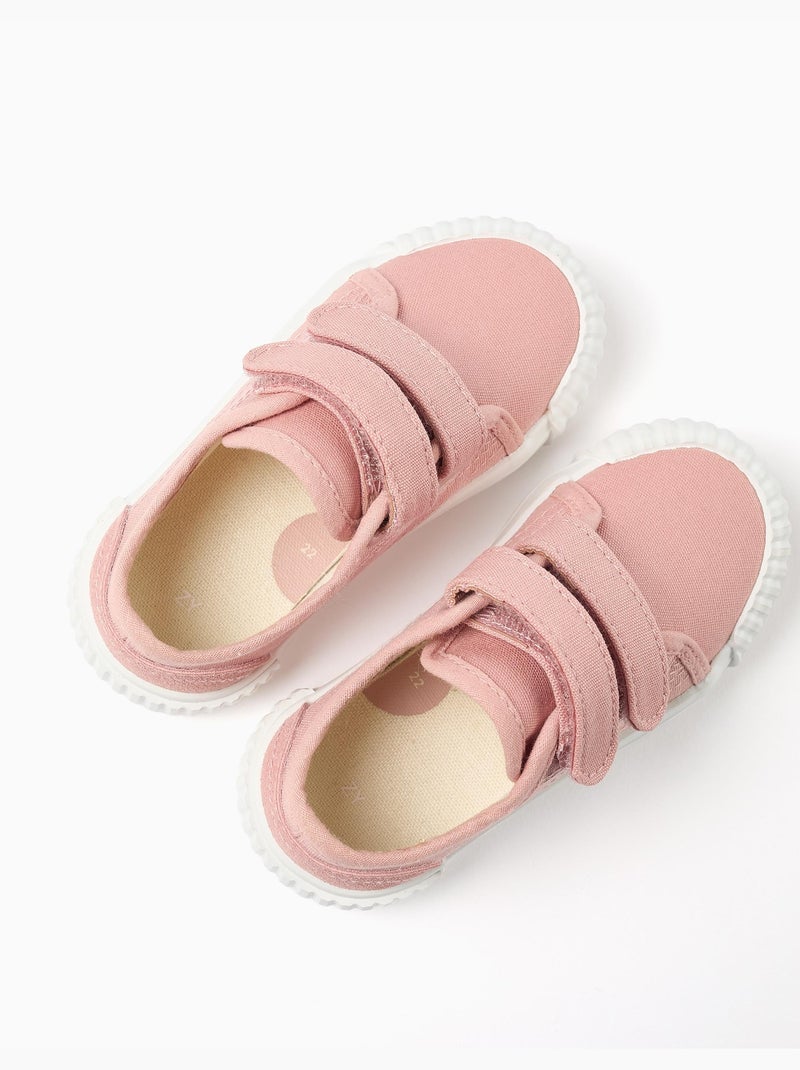 Zapatillas de lona con suela antideslizante Rosa claro - Kiabi