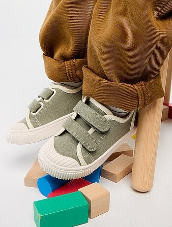 Zapatillas de lona con velcro