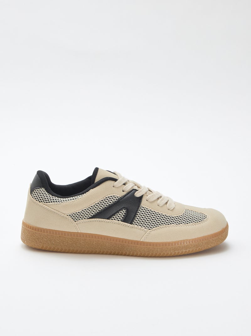 Zapatillas de malla Beige - Kiabi