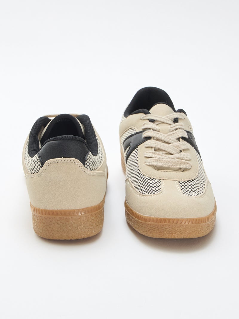 Zapatillas de malla Beige - Kiabi