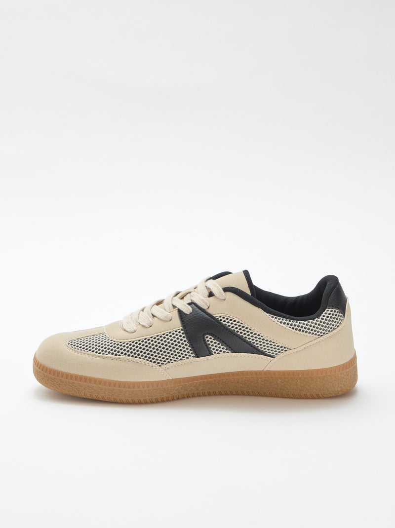 Zapatillas de malla Beige - Kiabi