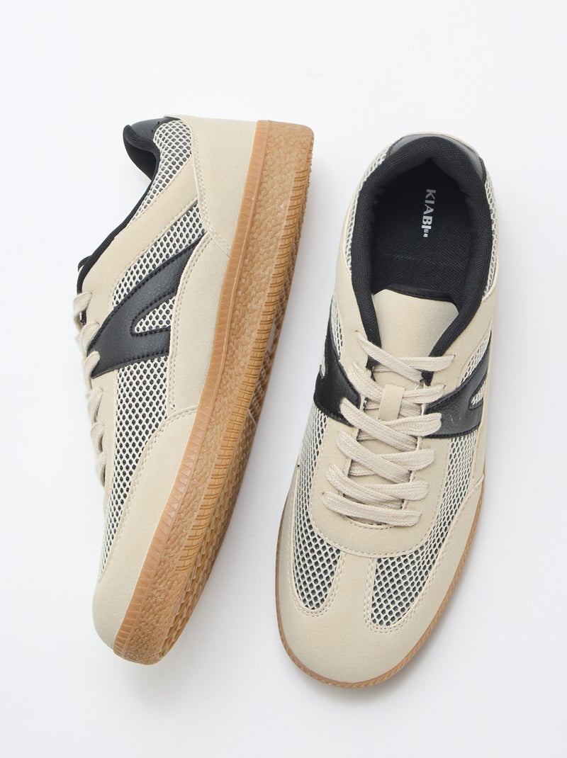 Zapatillas de malla Beige - Kiabi