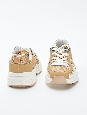 Zapatillas de malla y material sintético