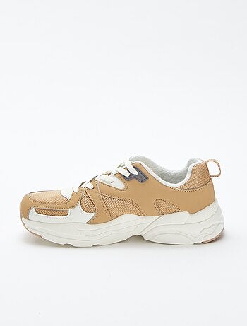 Zapatillas de malla y material sintético