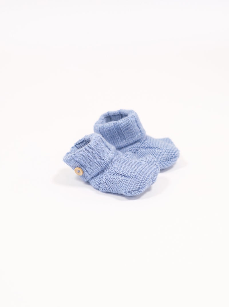 Zapatillas de mezcla de lana Azul claro - Kiabi