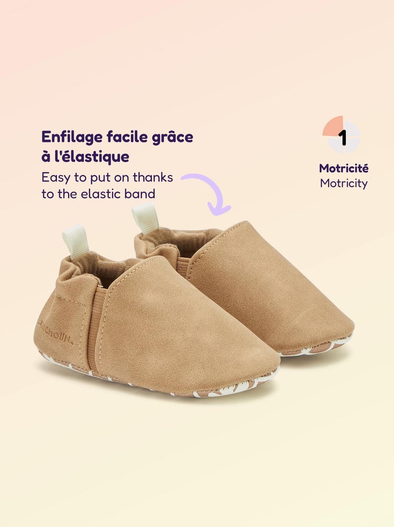 Zapatillas de motricidad 1 'darse la vuelta' - Kitchoun Marron - Kiabi