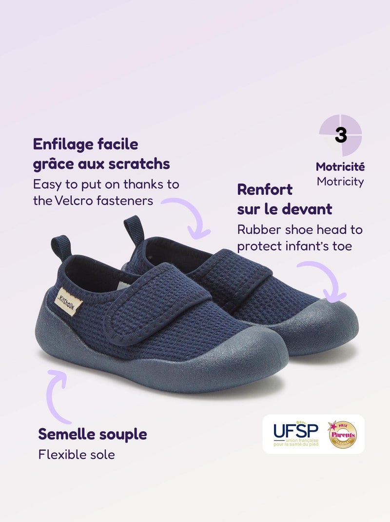 Zapatillas de motricidad 3 'Primeros pasos' - Kitchoun azul - Kiabi