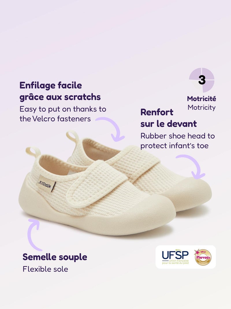 Zapatillas de motricidad 3 'Primeros pasos' - Kitchoun Beige - Kiabi