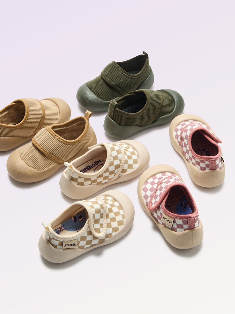 Zapatillas de motricidad 3 'primeros pasos' - Kitchoun Beige - Kiabi