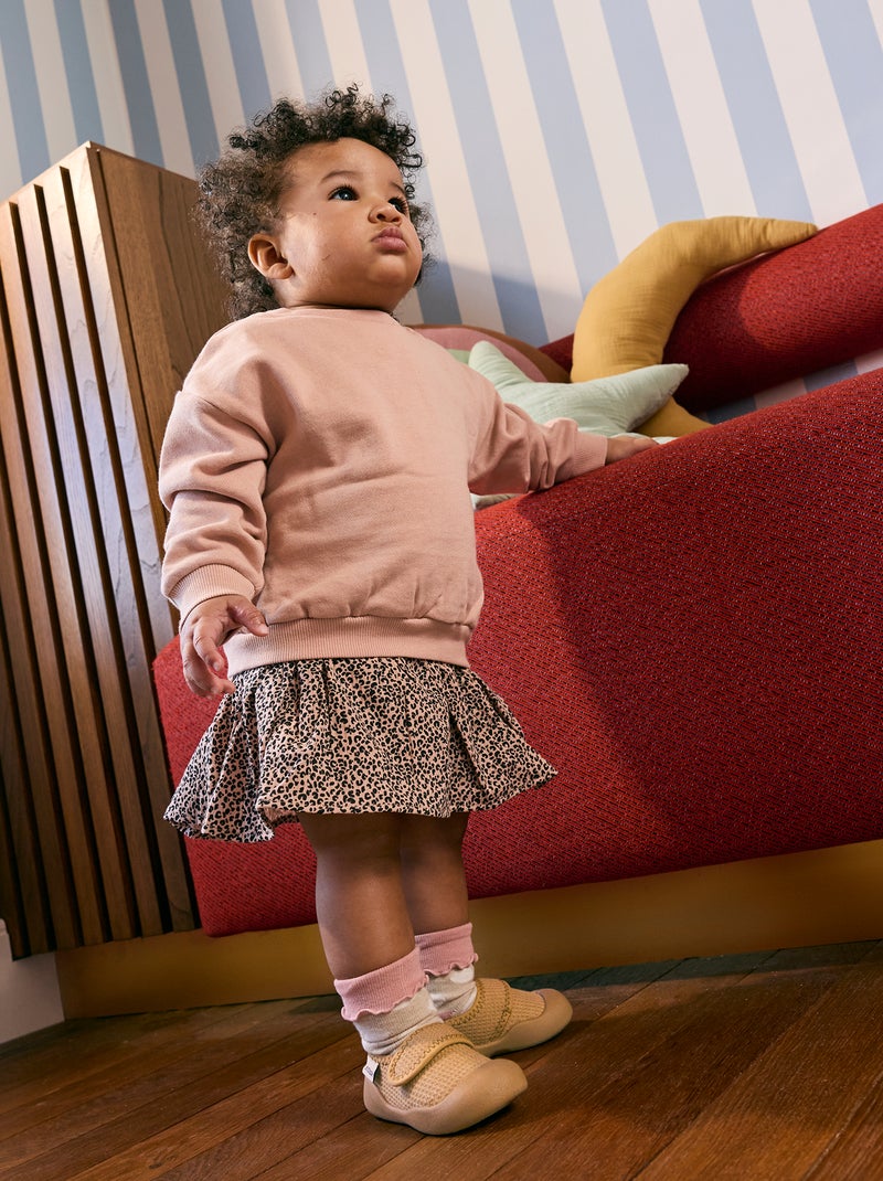 Zapatillas de motricidad 3 'Primeros pasos' - Kitchoun Marron - Kiabi