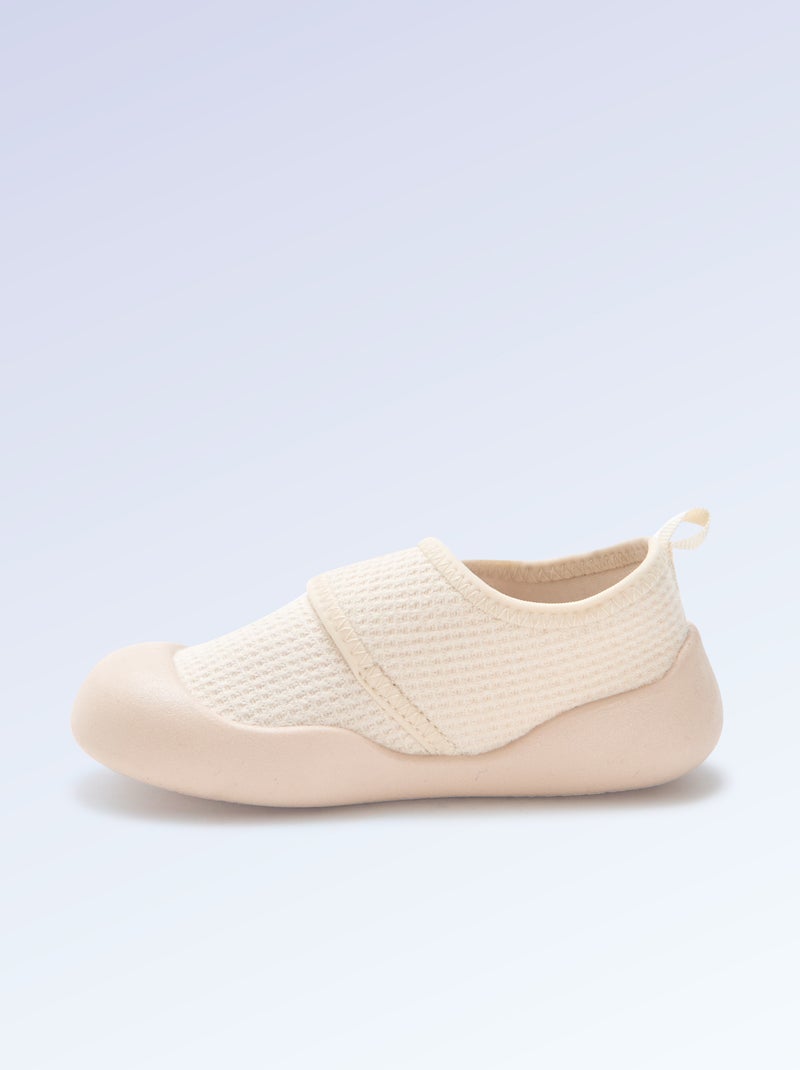 Zapatillas de motricidad 4 'para caminar' - Kitchoun Beige - Kiabi