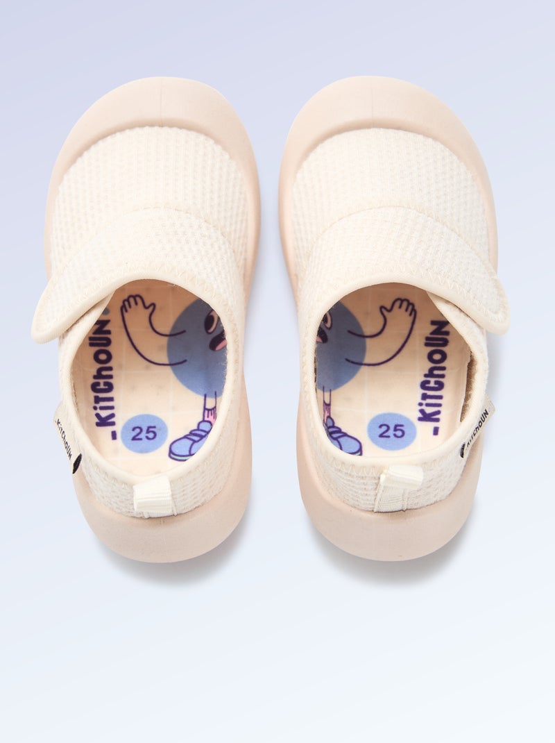 Zapatillas de motricidad 4 'para caminar' - Kitchoun Beige - Kiabi