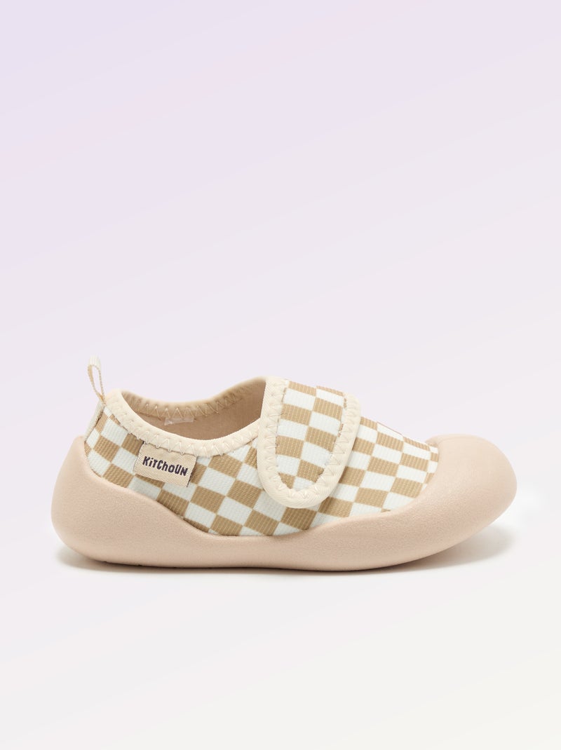 Zapatillas de motricidad 4 'para caminar' - Kitchoun Beige - Kiabi