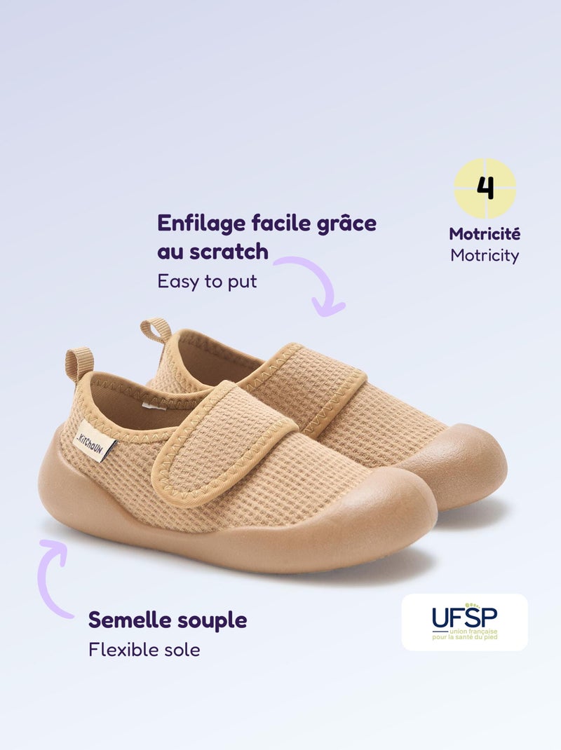 Zapatillas de motricidad 4 'para caminar' - Kitchoun Marron - Kiabi