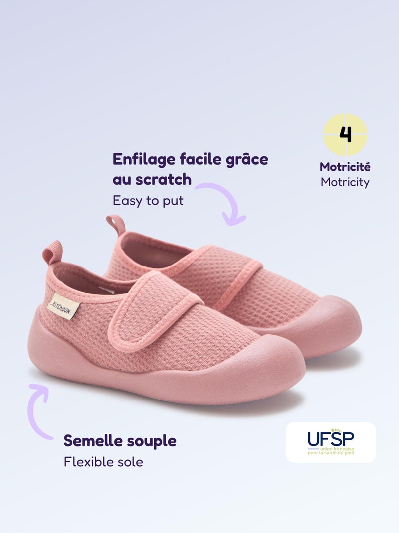 Zapatillas de motricidad 4 'para caminar' - Kitchoun Rosa - Kiabi