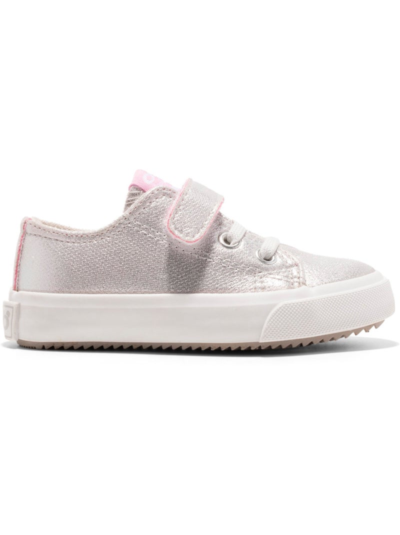 Zapatillas de mujer metalizadas Plata - Kiabi