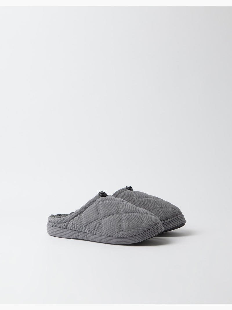 Zapatillas de pana para dormitorios, mo fashion Gris - Kiabi