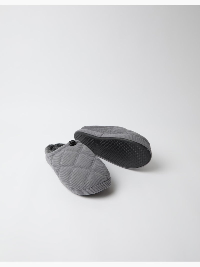 Zapatillas de pana para dormitorios, mo fashion Gris - Kiabi
