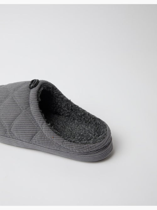 Zapatillas de pana para dormitorios, mo fashion - Kiabi Zapatillas de pana para dormitorios, mo fashion - Kiabi