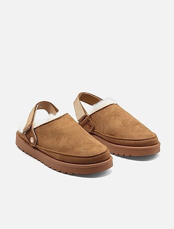 Zapatillas de pelo sintético