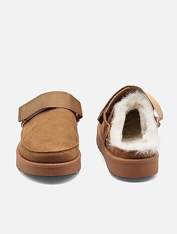 Zapatillas de pelo sintético