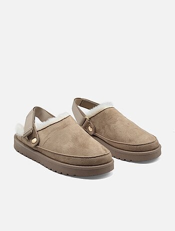 Zapatillas de pelo sintético