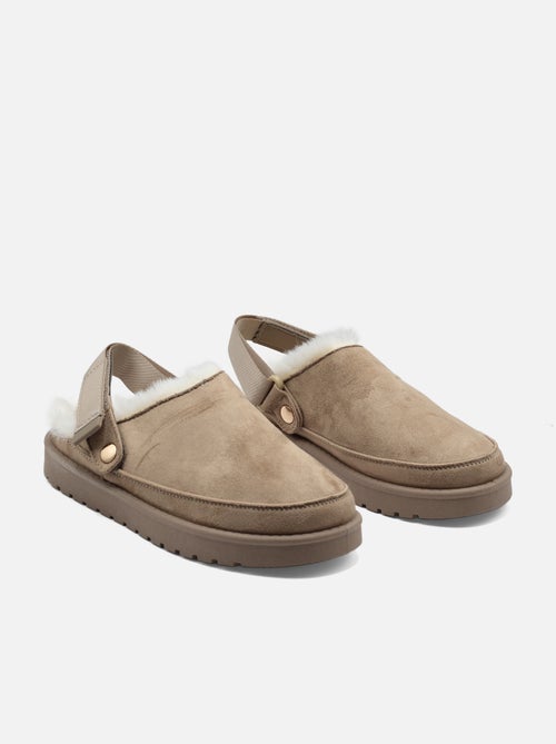 Zapatillas de pelo sintético - Kiabi Zapatillas de pelo sintético - Kiabi
