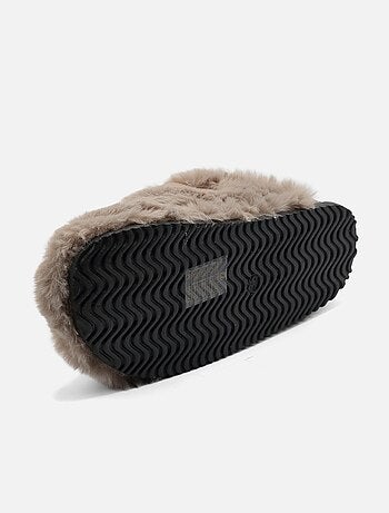 Zapatillas de pelo sintético