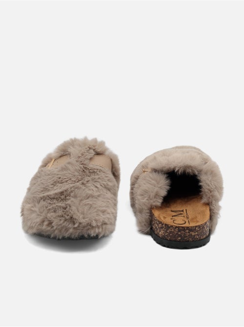 Zapatillas de pelo sintético - Kiabi Zapatillas de pelo sintético - Kiabi