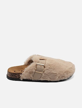 Zapatillas de pelo sintético