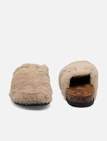 Zapatillas de pelo sintético
