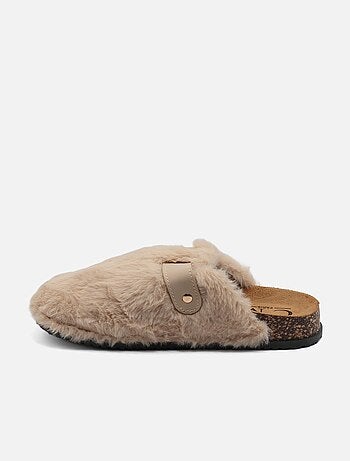 Zapatillas de pelo sintético