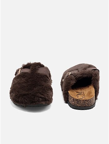 Zapatillas de pelo sintético