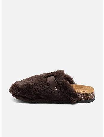 Zapatillas de pelo sintético