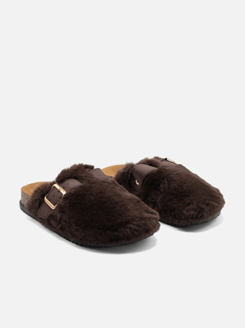 Zapatillas de pelo sintético - Kiabi