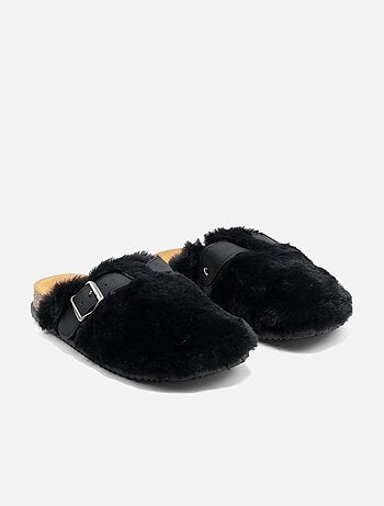 Zapatillas de pelo sintético