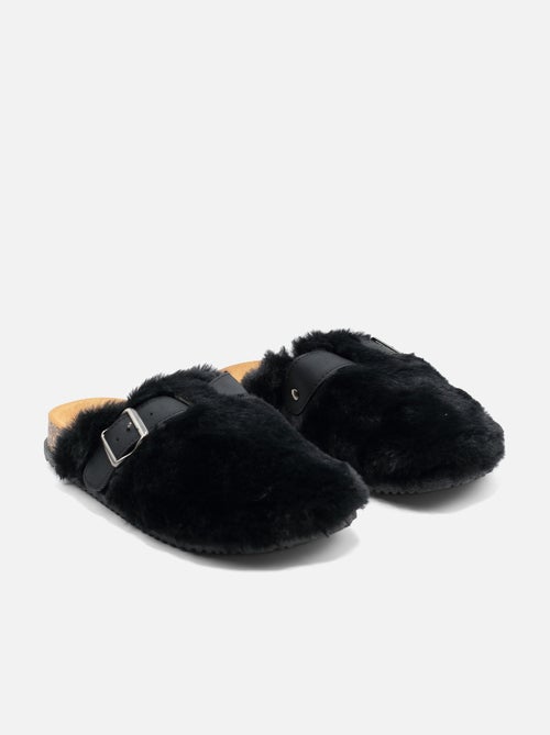 Zapatillas de pelo sintético - Kiabi Zapatillas de pelo sintético - Kiabi