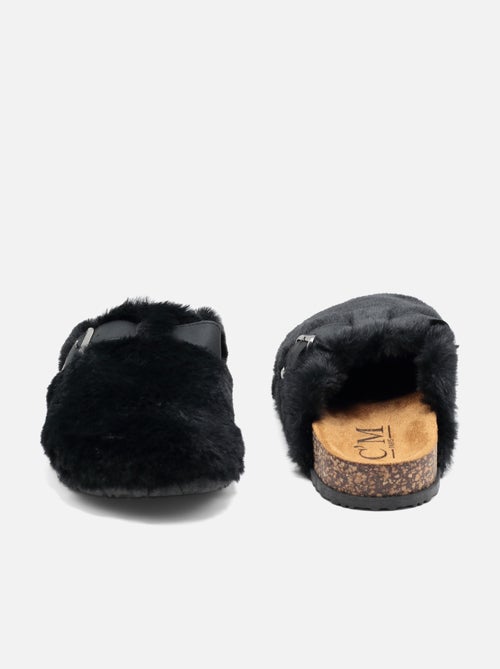 Zapatillas de pelo sintético - Kiabi Zapatillas de pelo sintético - Kiabi