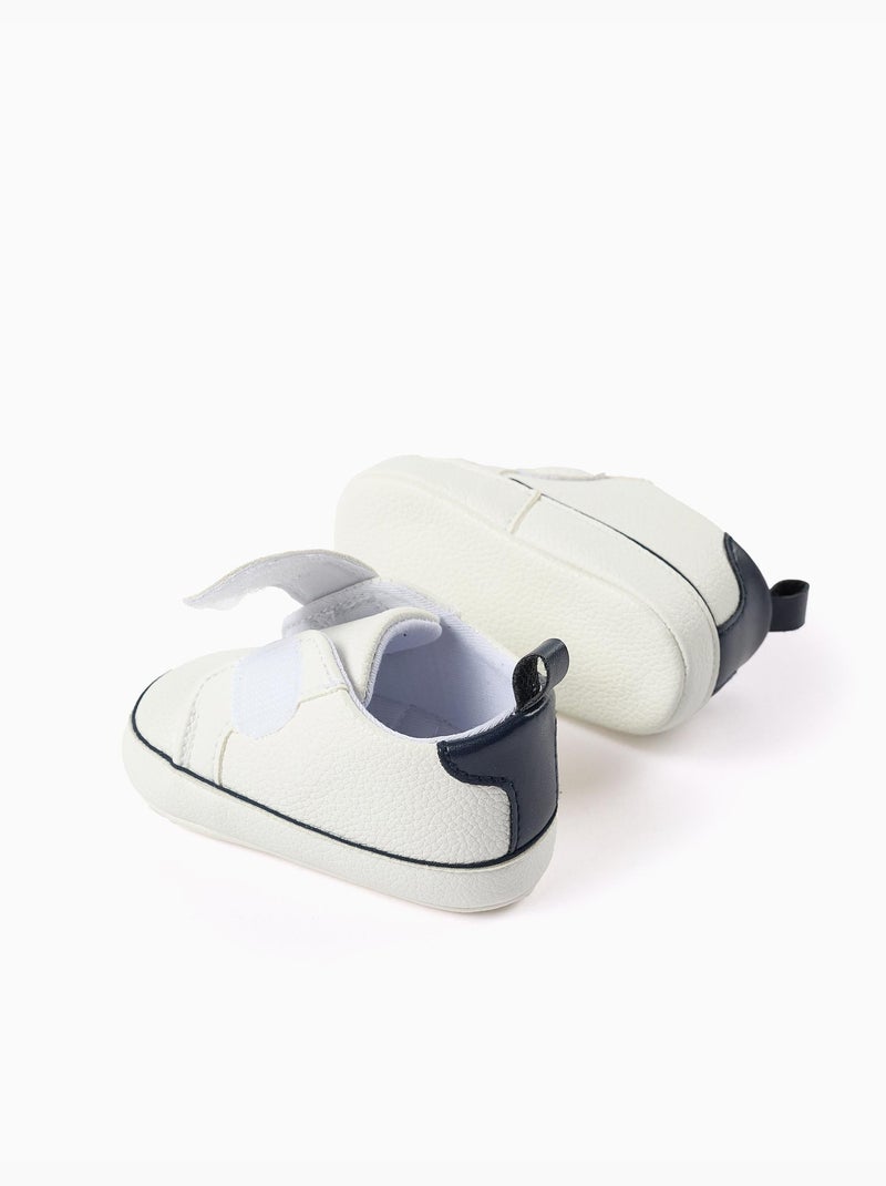 Zapatillas de piel sintética Blanco - Kiabi