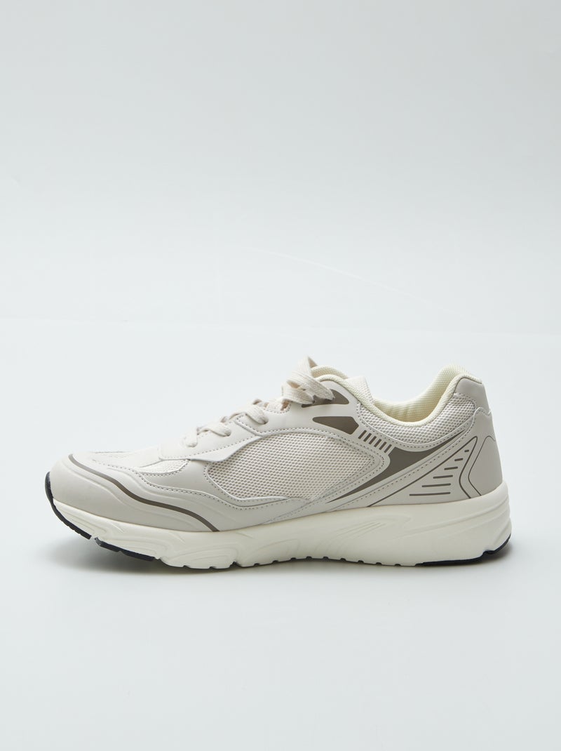 Zapatillas de running BEIGE - Kiabi