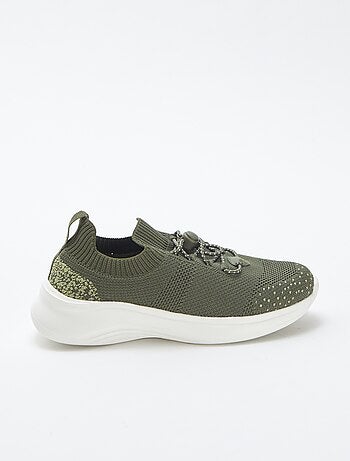 Zapatillas de running con cordones elásticos