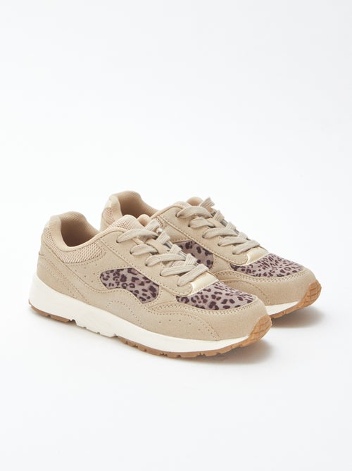 Zapatillas de running con estampado de leopardo - Kiabi