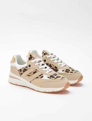 Zapatillas de running con estampado de leopardo