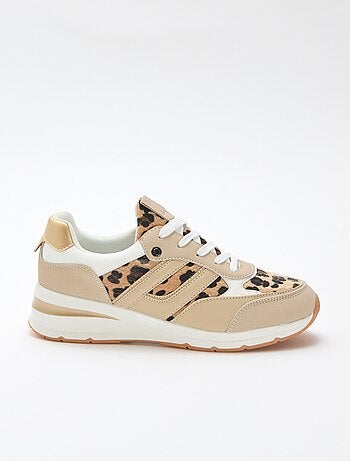 Zapatillas de running con estampado de leopardo