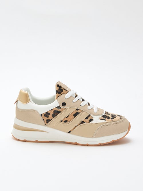 Zapatillas de running con estampado de leopardo - Kiabi Zapatillas de running con estampado de leopardo - Kiabi