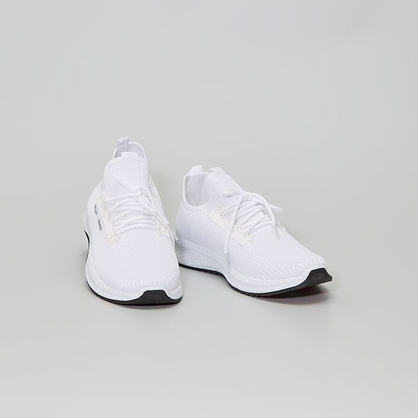 Zapatillas de running de malla Hombre talla S-XXL - blanco - Kiabi - 23,00€