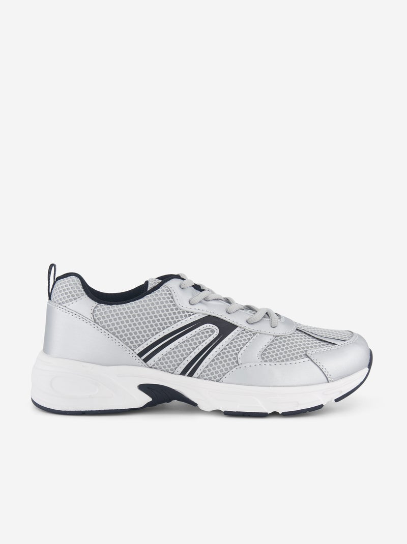 Zapatillas de running de tejido Gris - Kiabi