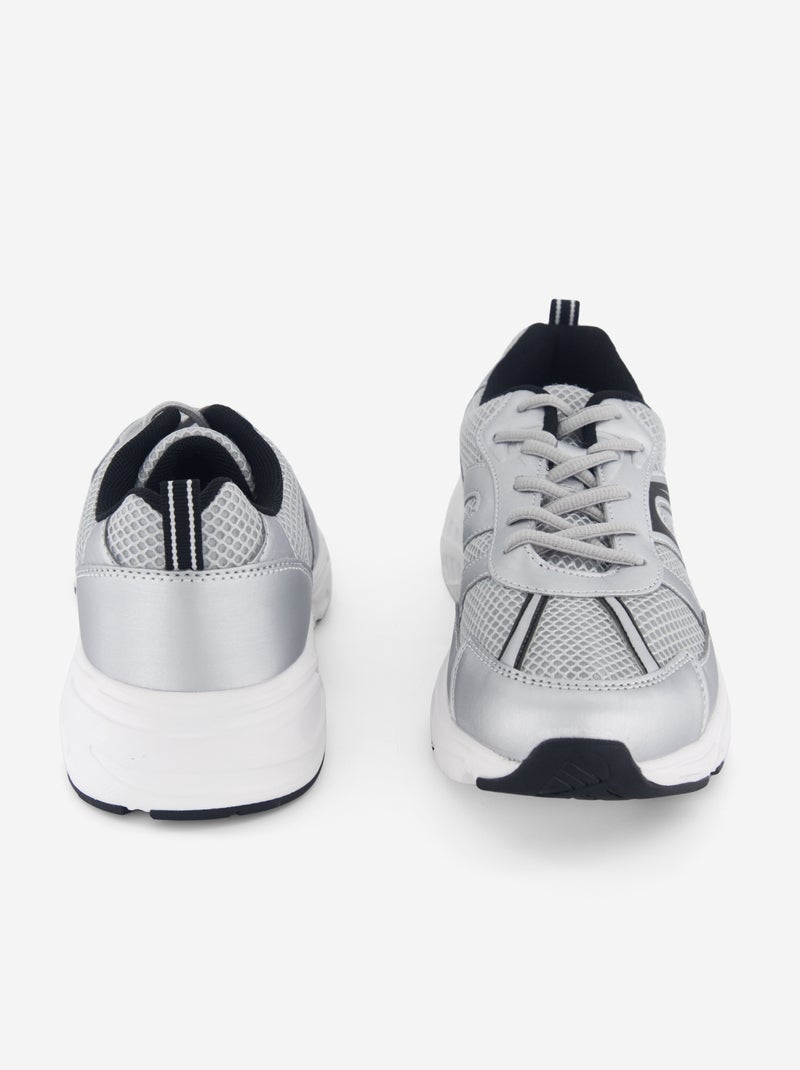 Zapatillas de running de tejido Gris - Kiabi